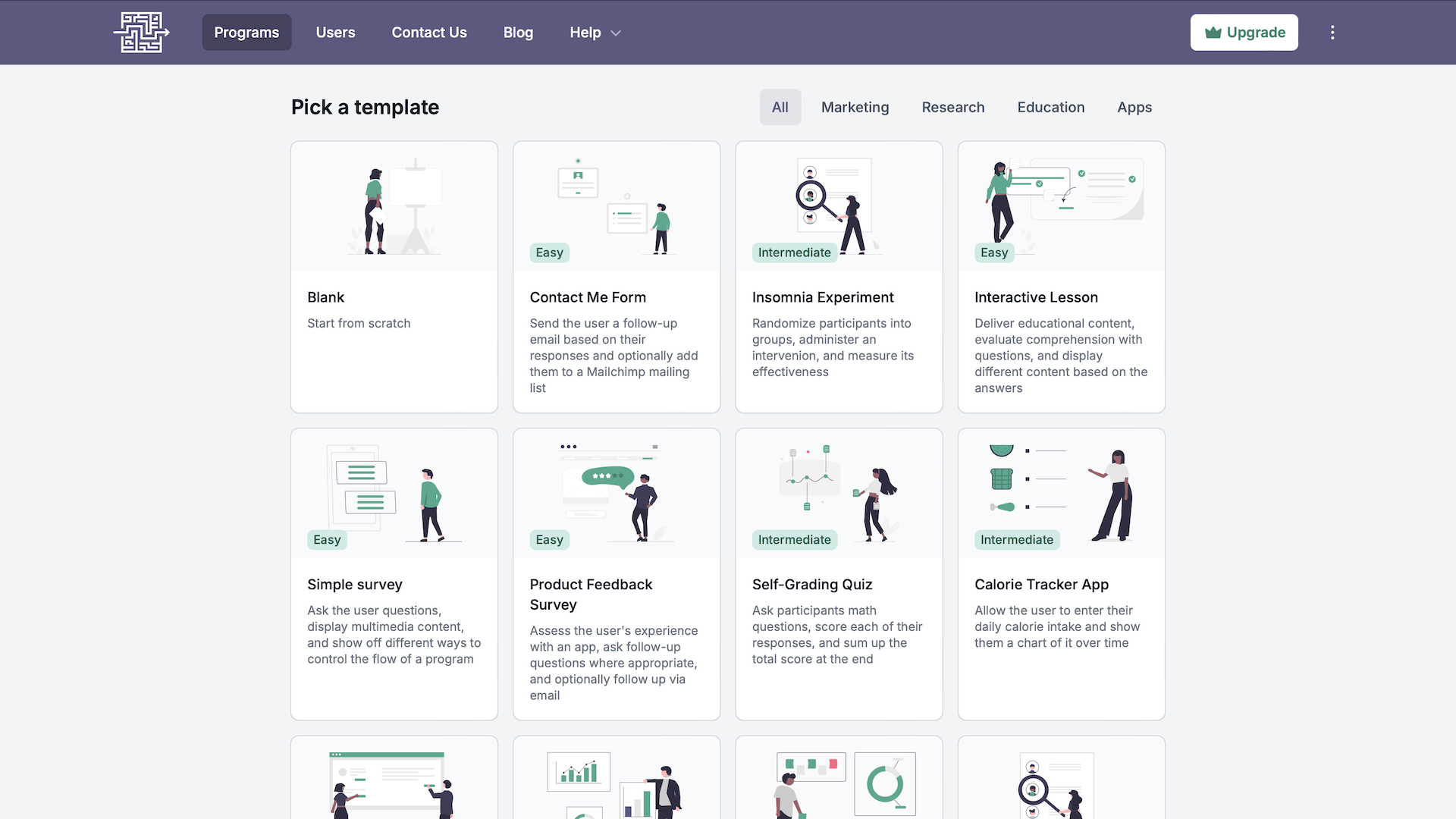 Customizable templates