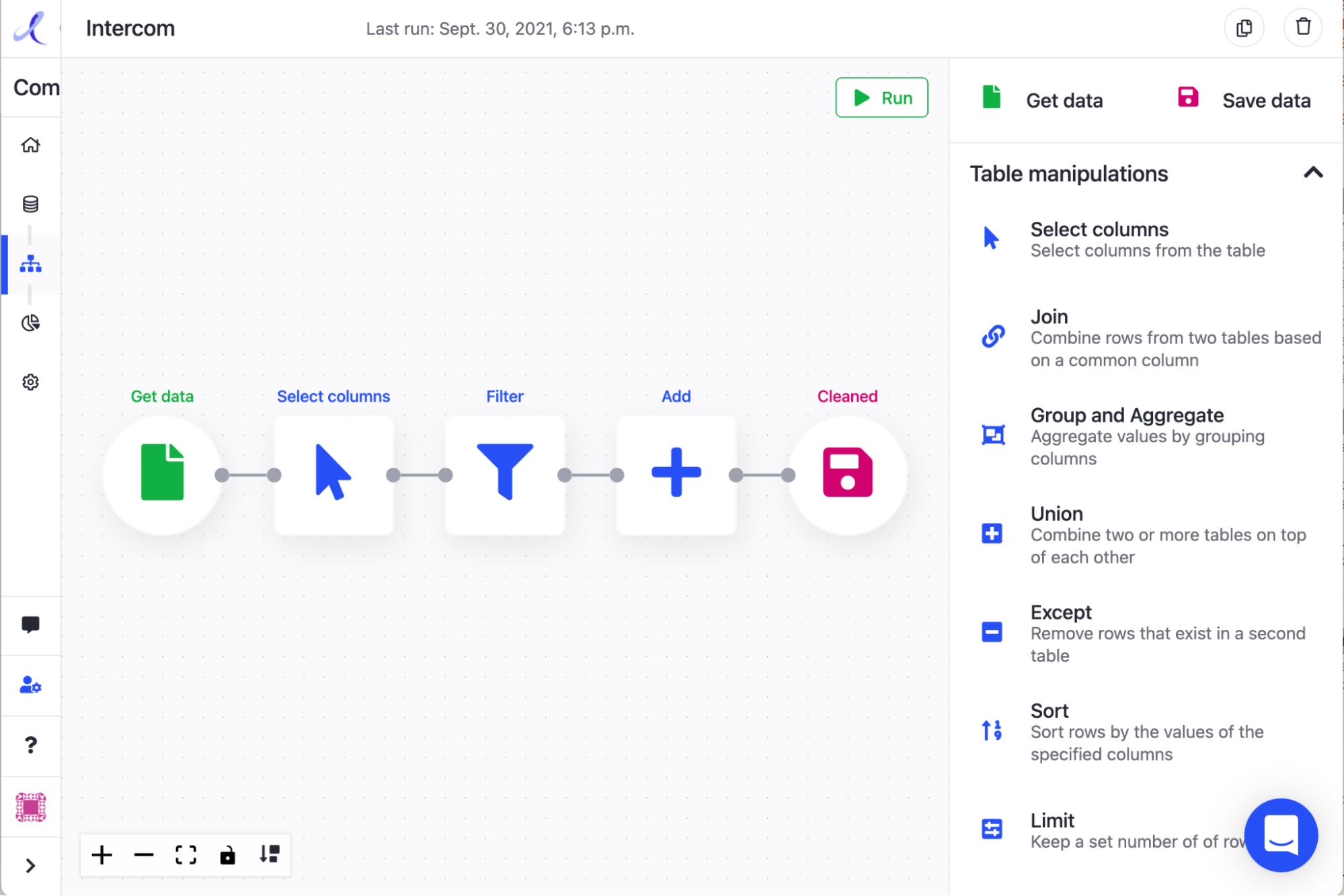 Workflow editor