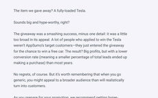 Tesla giveaway anecdote page sample thumbnail