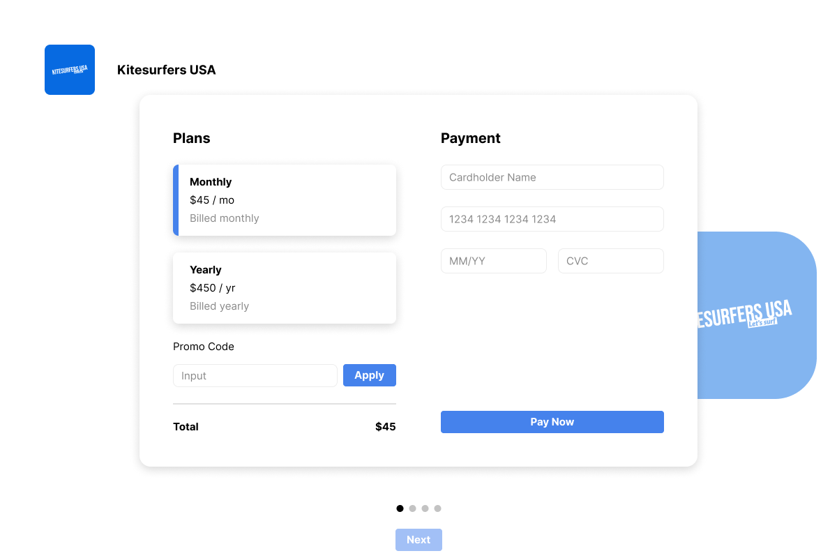 Payment form