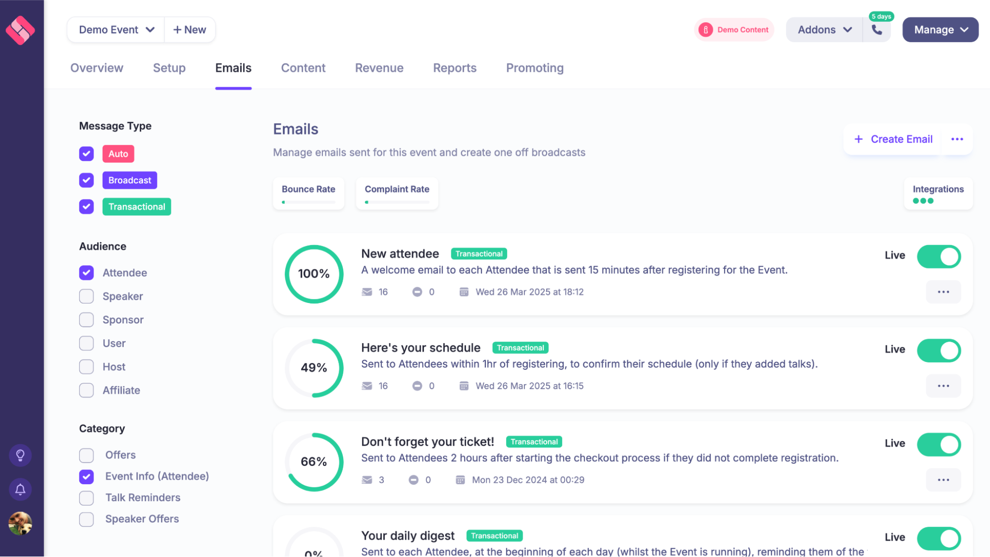 Track email campaigns