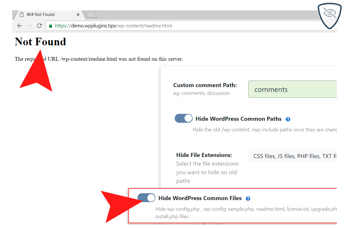 Hide WordPress common files