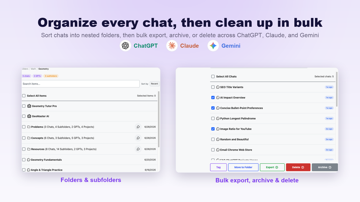 Organize every chat, across every platform