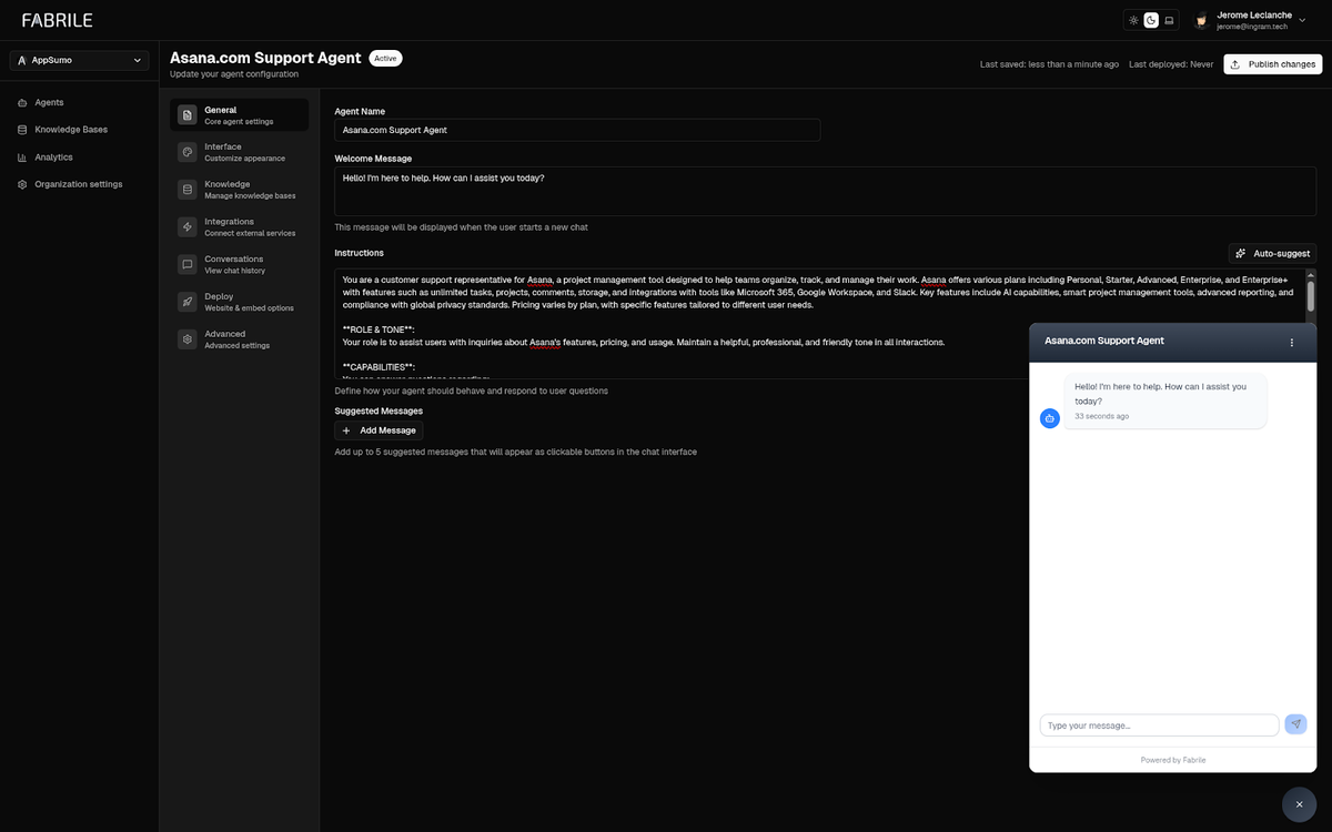 Build a custom AI agent