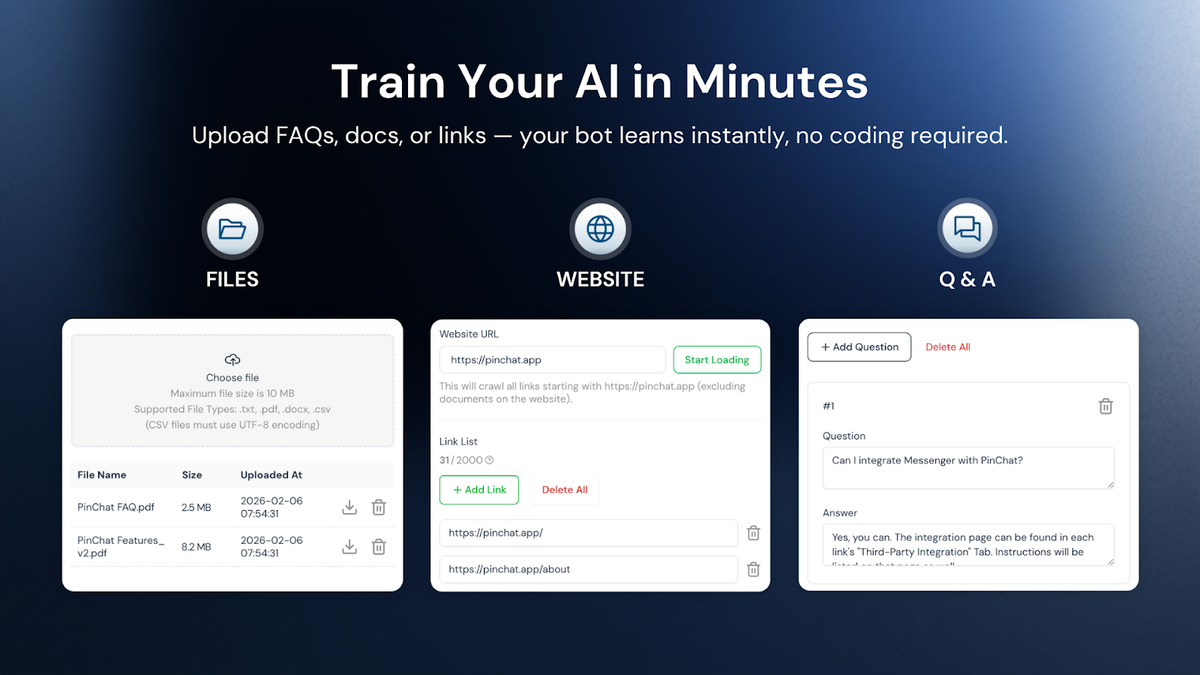 Automate replies with AI