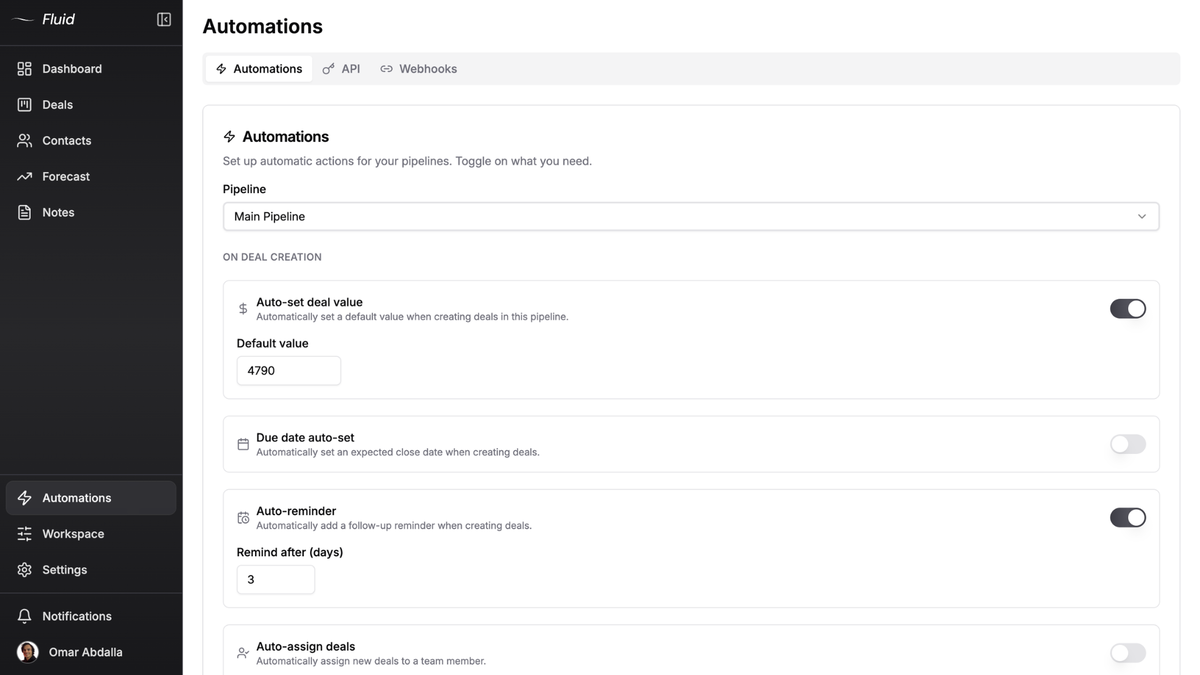 Automate workflows and connect your sales stack