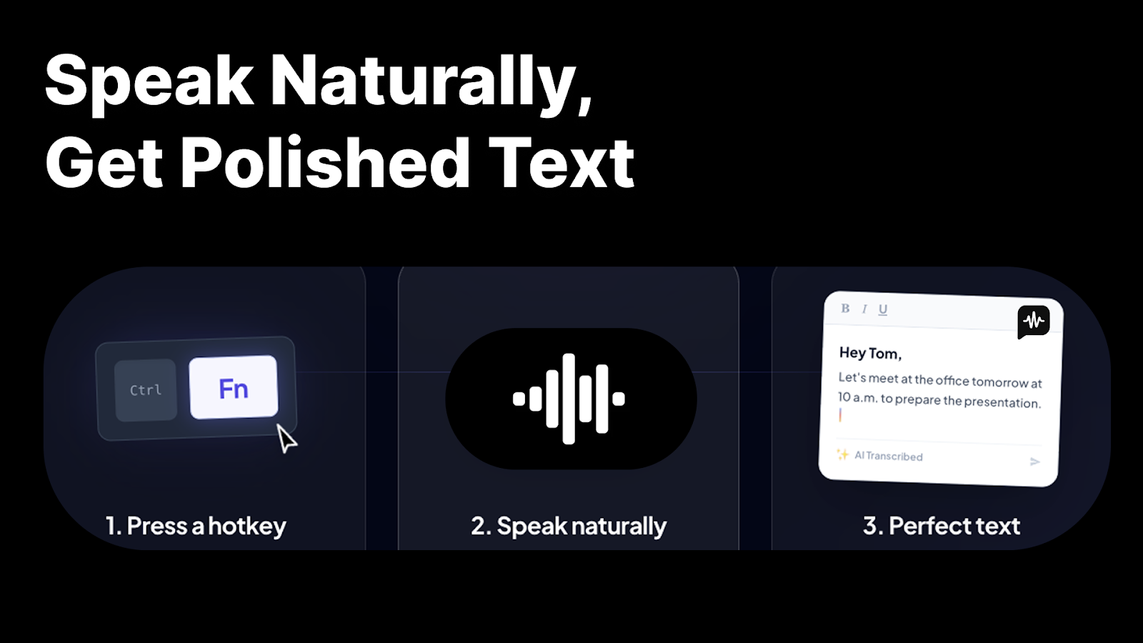 Voice to text