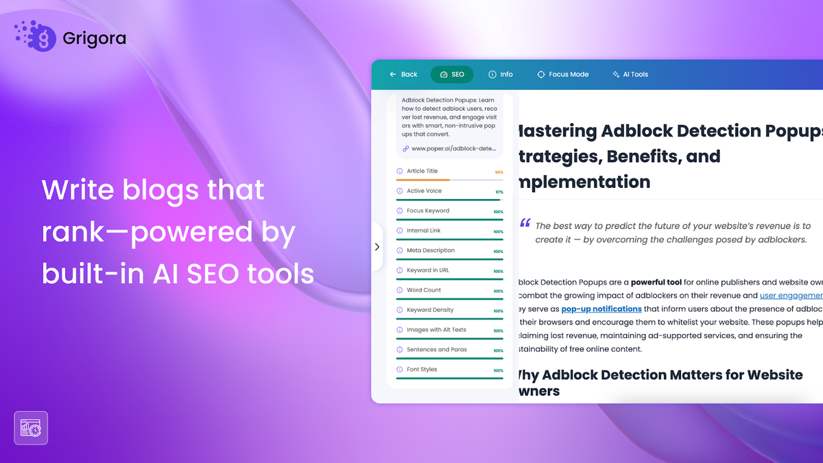 Write SEO-optimized blog posts