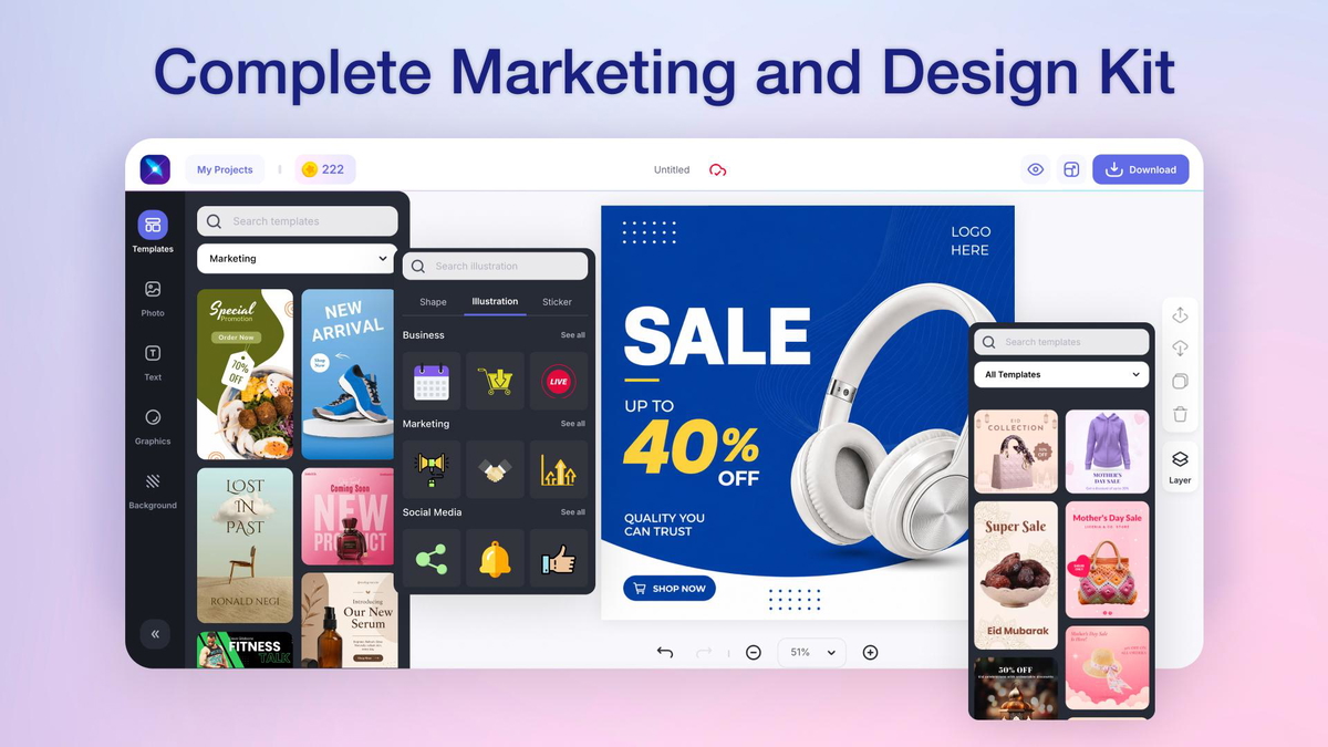 All your marketing assets in one place