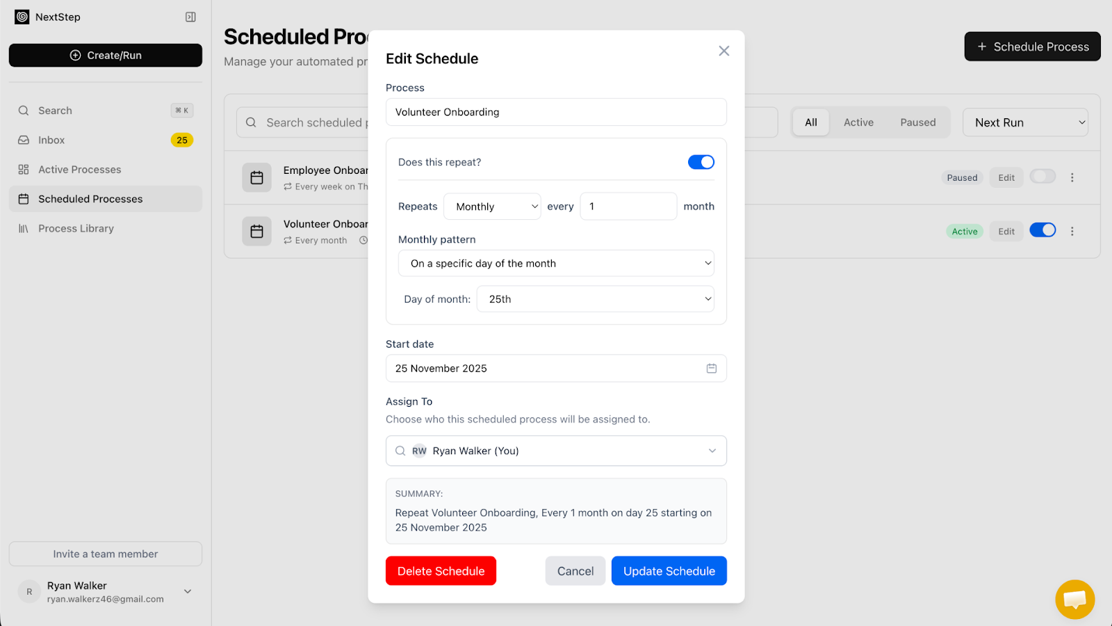 Scheduling processes