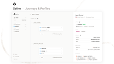 User profile and journey timeline thumbnail