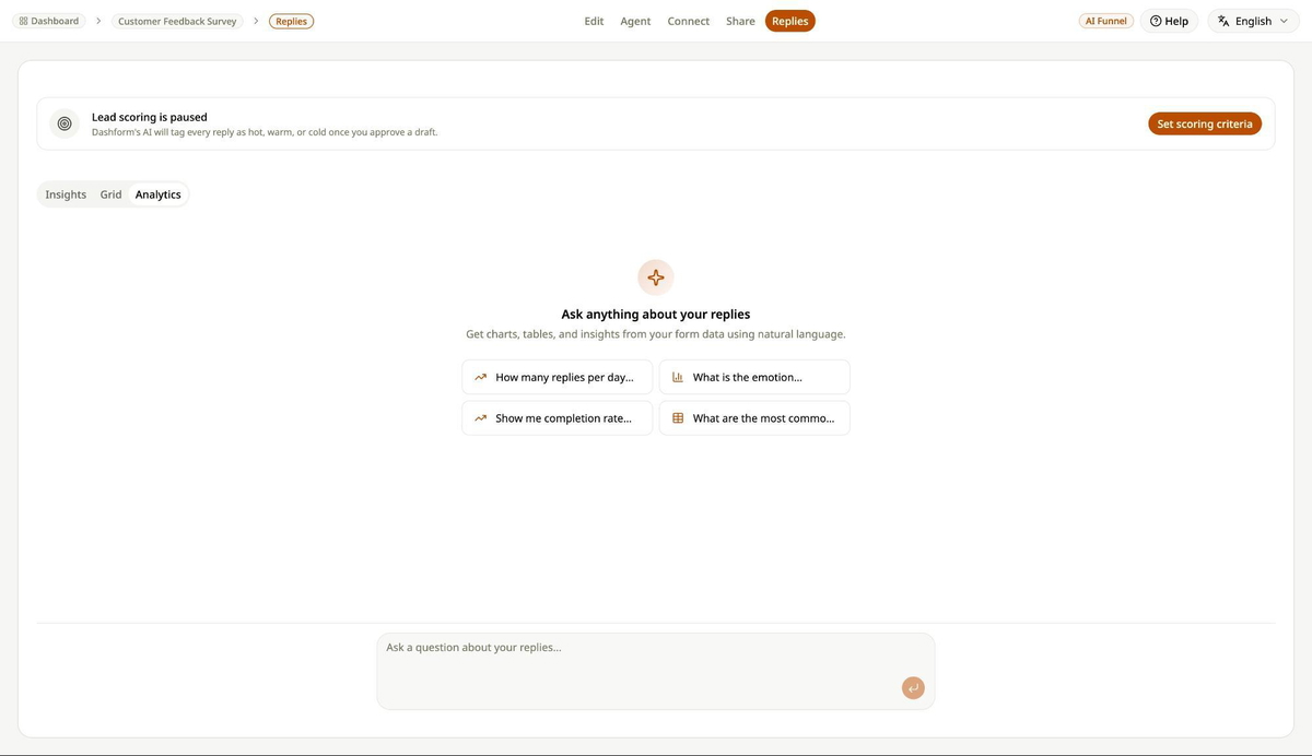 Qualify and route every response