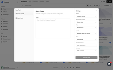 Quick blog creation thumbnail