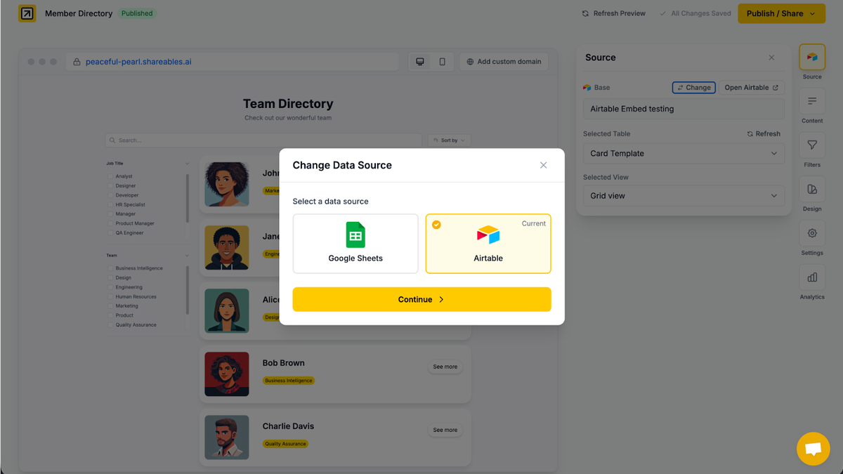 Data source selection