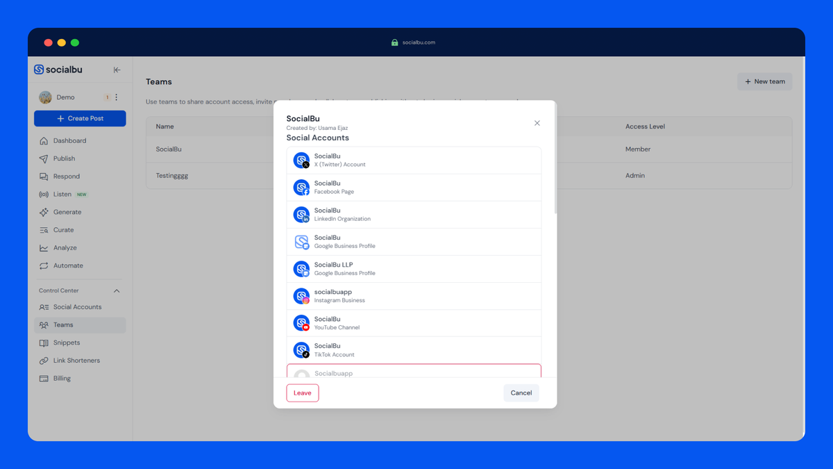 Manage multiple brands from one place
