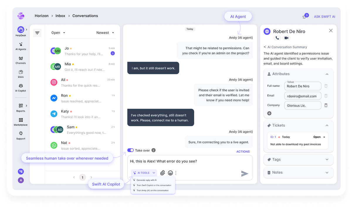 Manage all your messages in one place