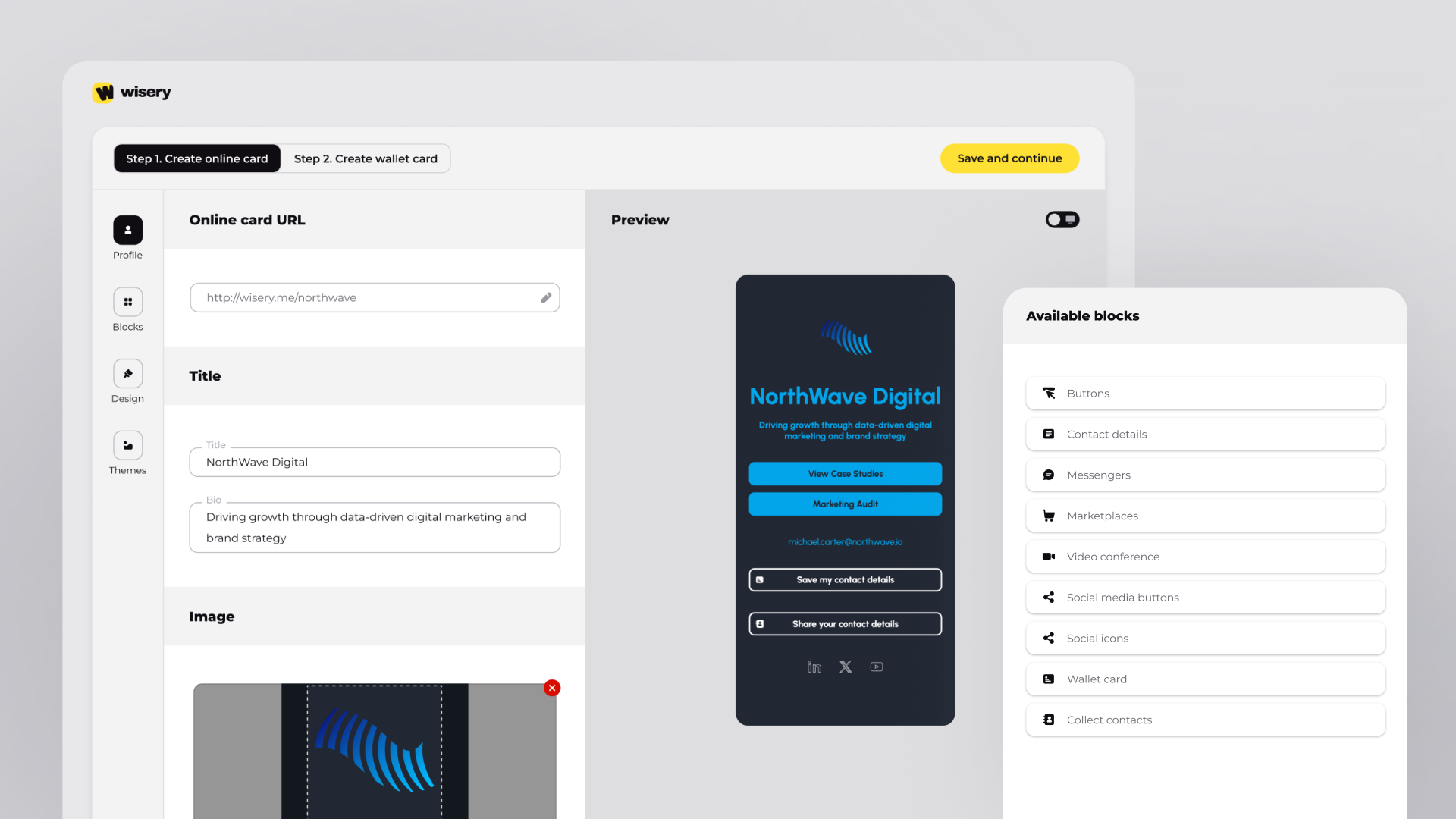 Online card builder