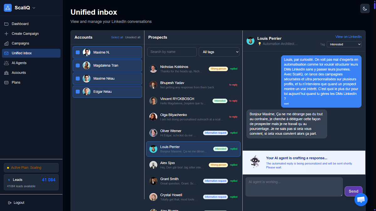 Manage every conversation in one AI inbox