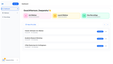 Webinars dashboard thumbnail