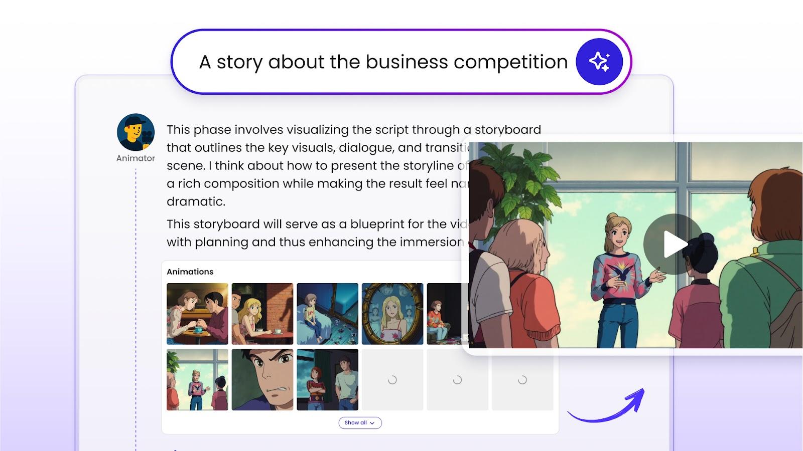 AI video generation