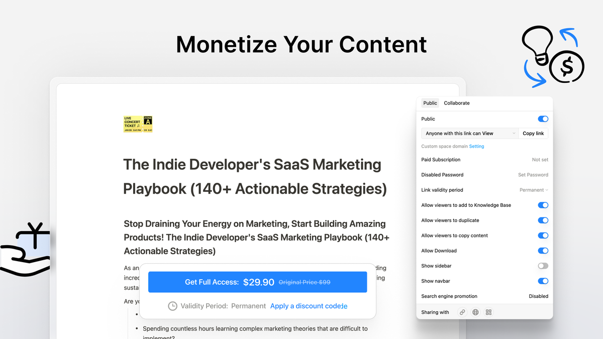 Content monetization and subscription management