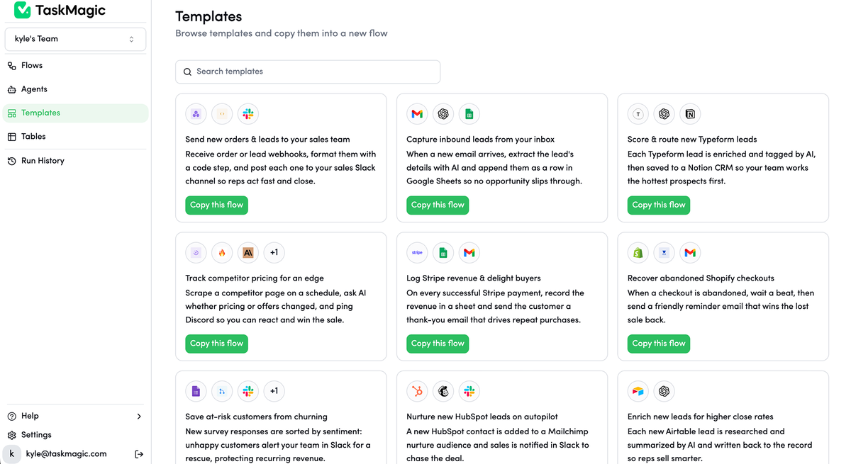 Hit the ground running with templates