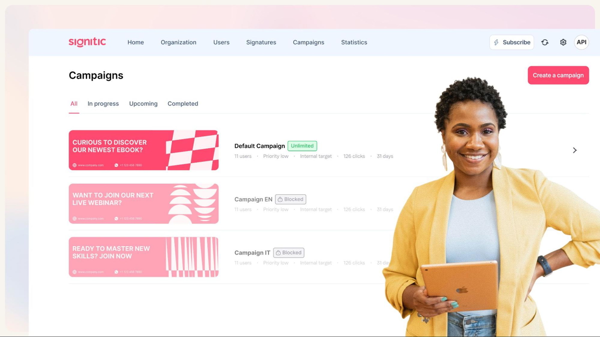 Run targeted campaigns straight from email signatures