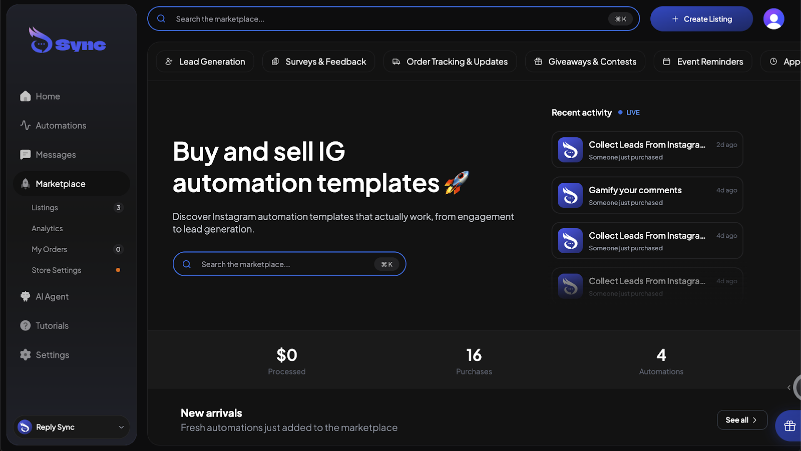 Automations Marketplace