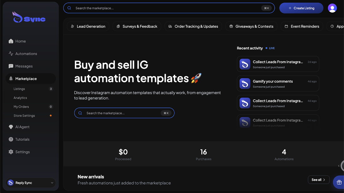 Automations Marketplace
