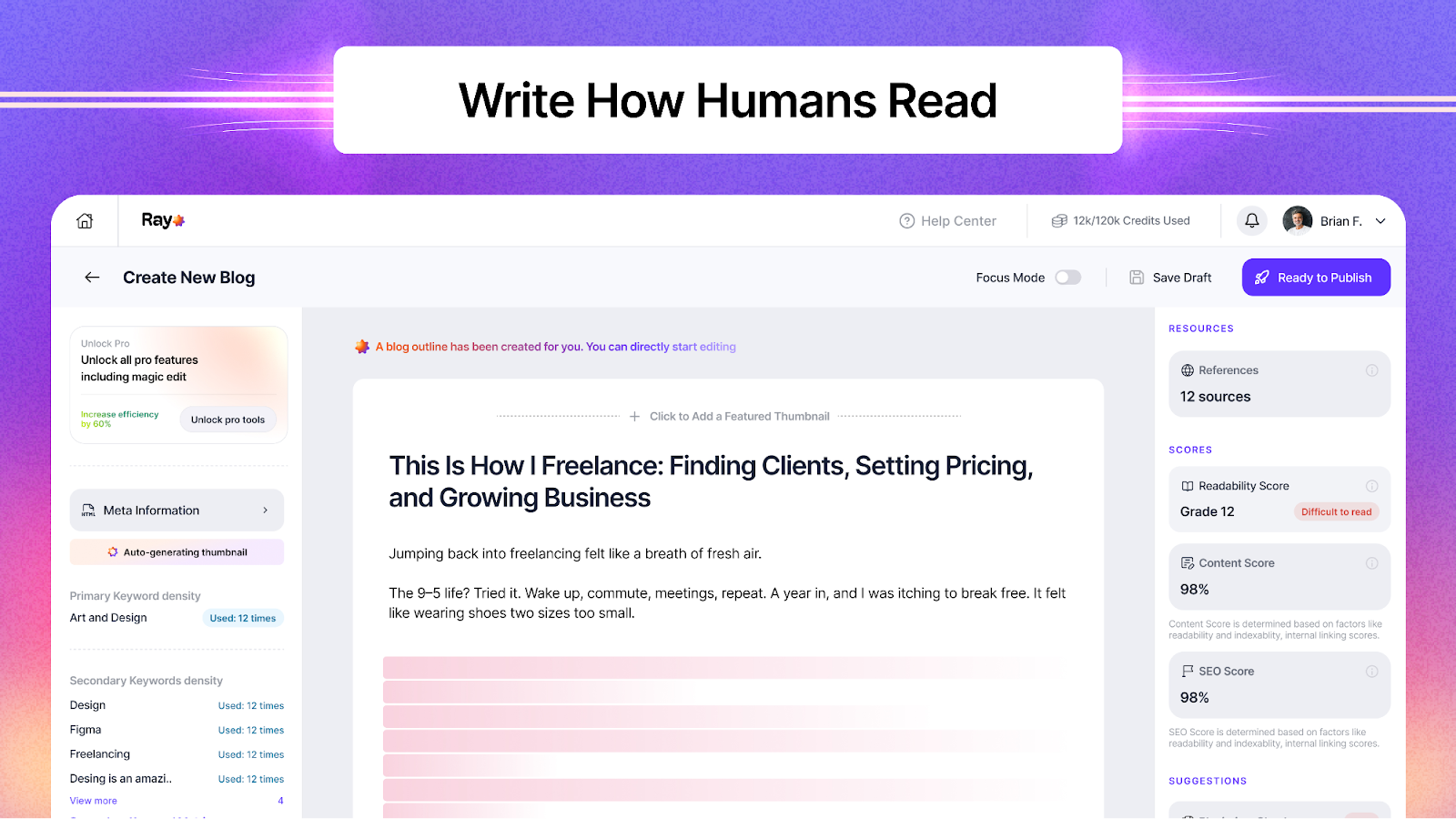 Blog creation