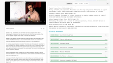 Transcription and criteria breakdown thumbnail