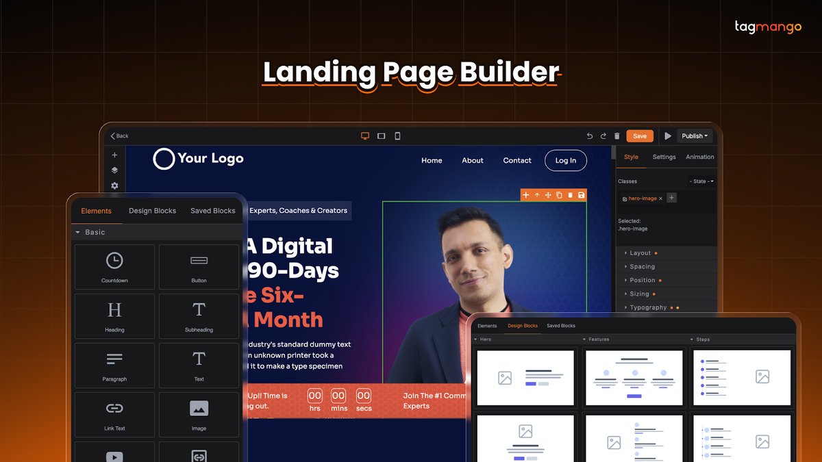 Launch no-code landing pages