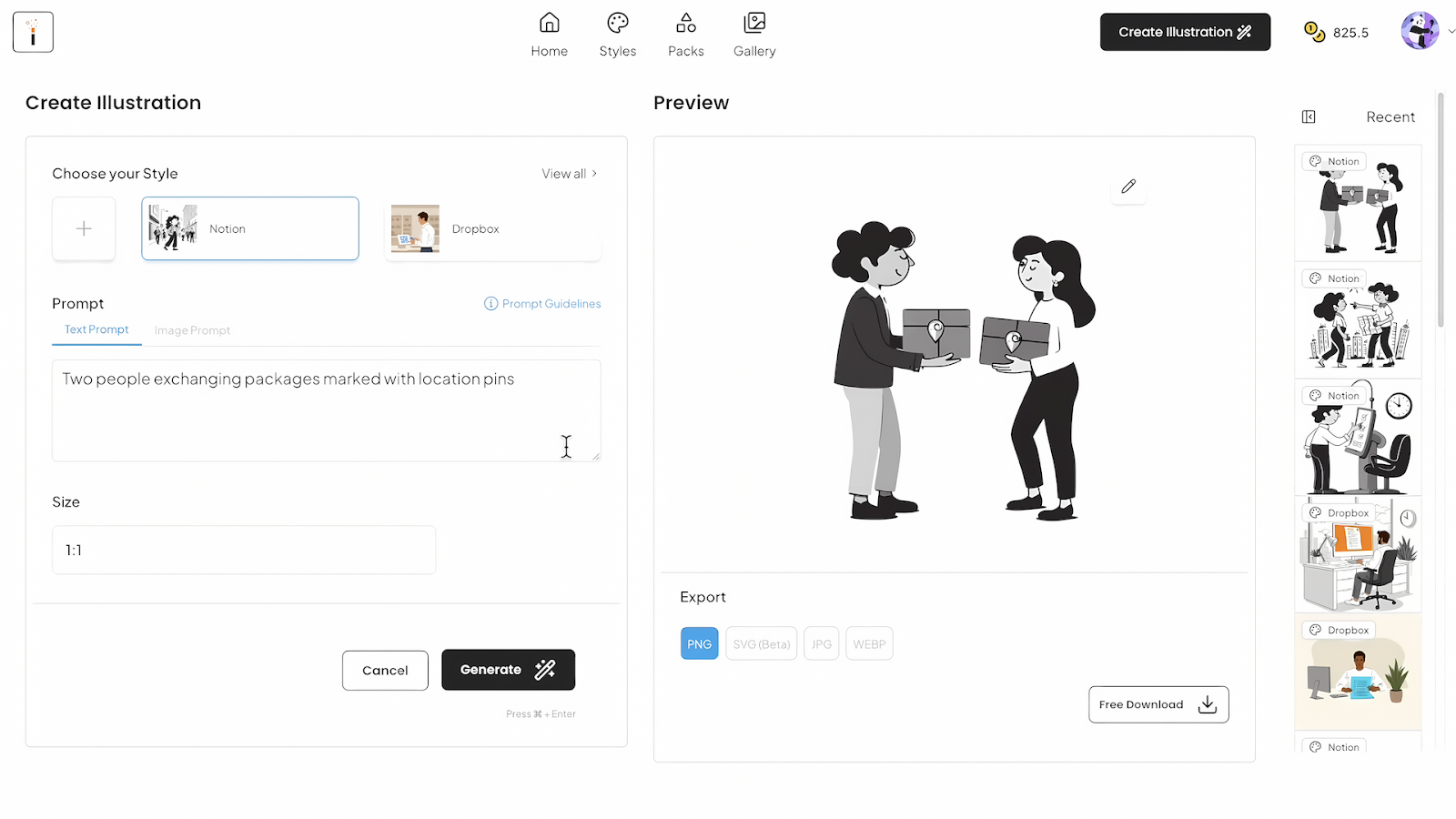 Illustrations conformes à la marque