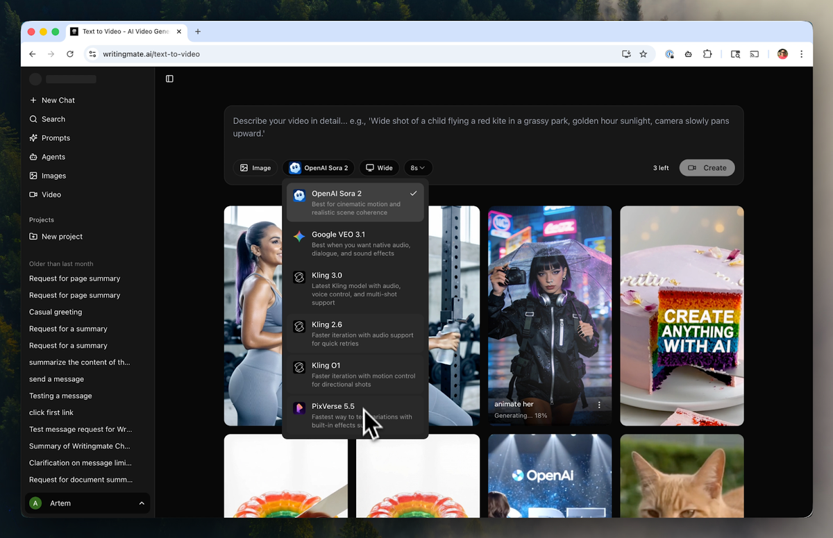 Produce images and videos with AI