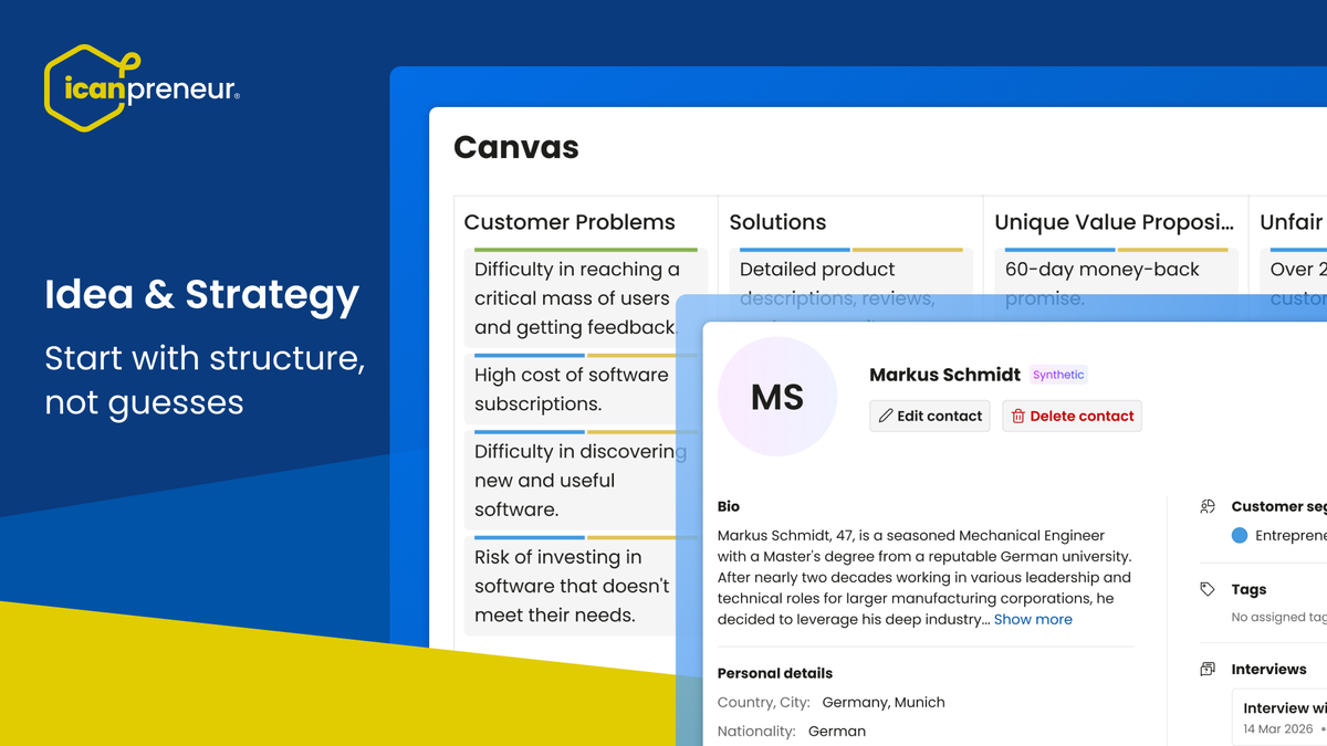 Lean Canvas builder