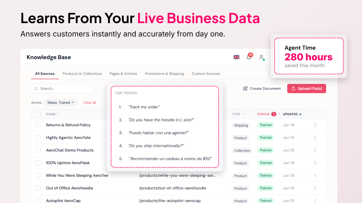 Answer questions without writing a single prompt