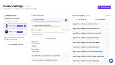 Creators settings thumbnail