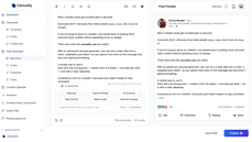 New post creation with AI thumbnail