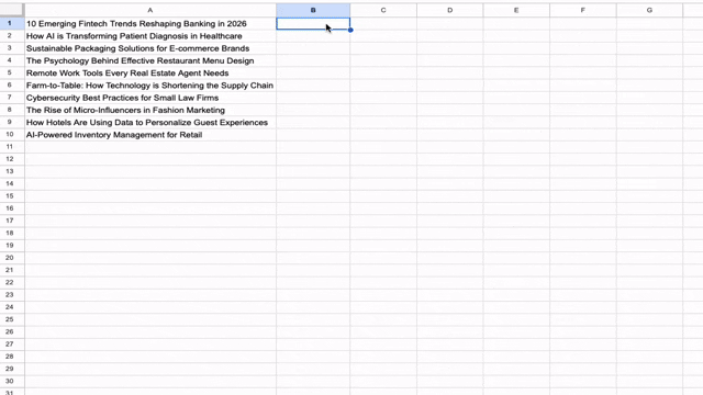 SheetMagic: ChatGPT + Google Sheets AI Integration