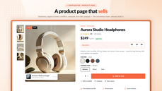 Product page with conversion elements thumbnail