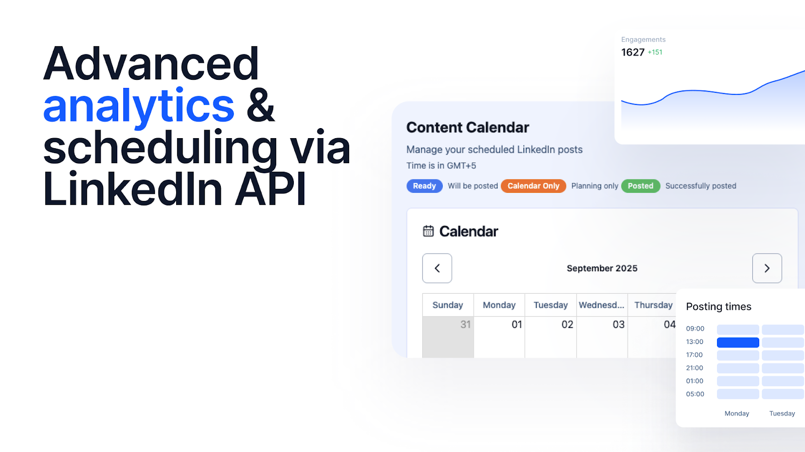 Advanced analytics and scheduling