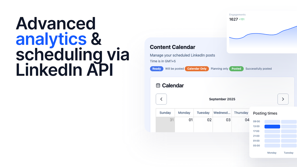 Advanced analytics and scheduling