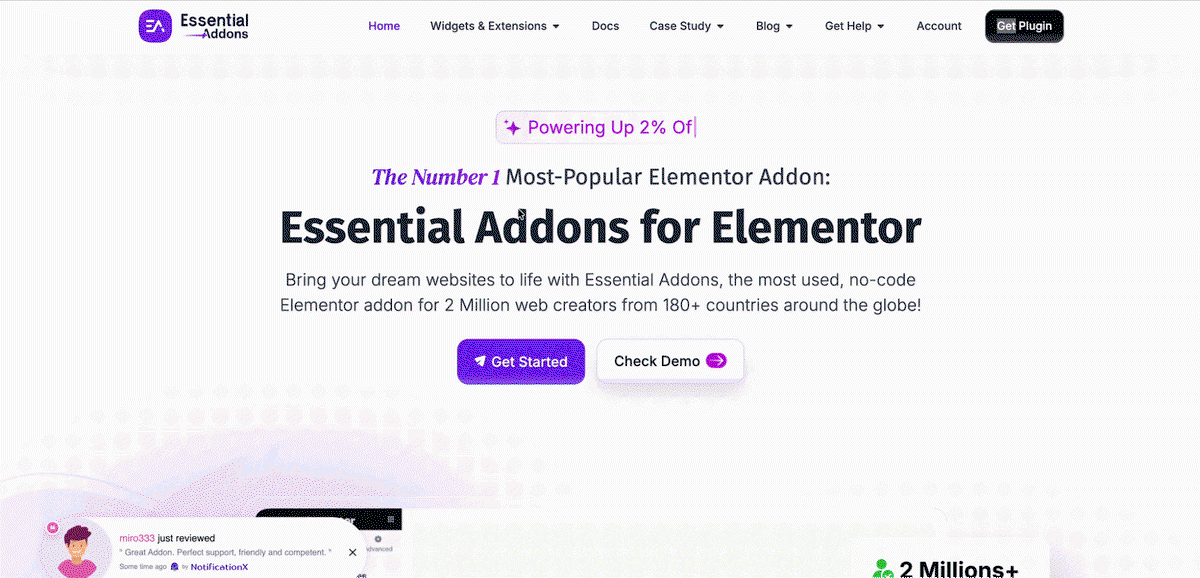 Elementor widgets and extensions library