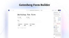 Gutenberg Form Builder interface thumbnail