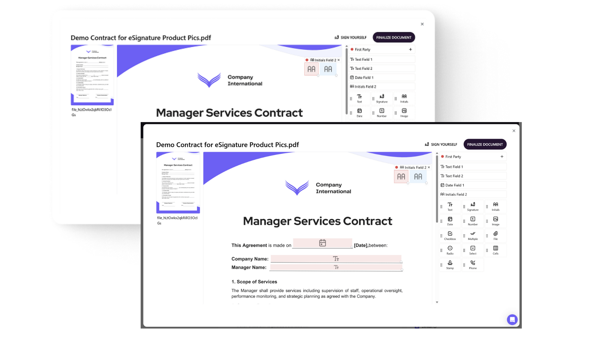 Document e-signature