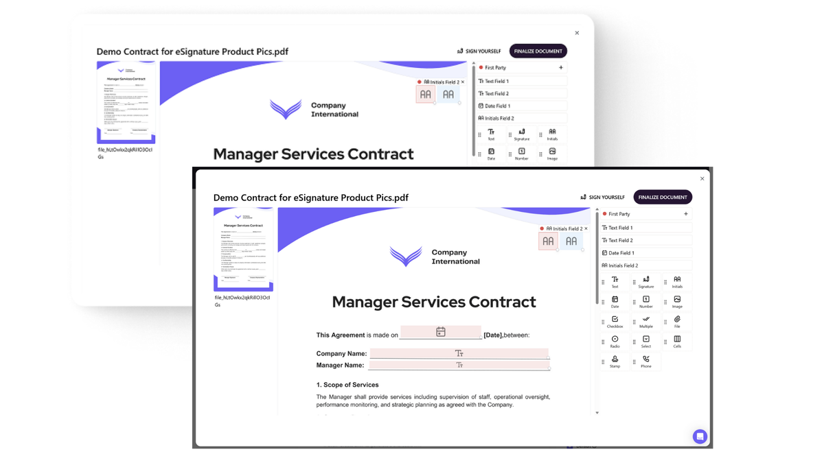 Document e-signature