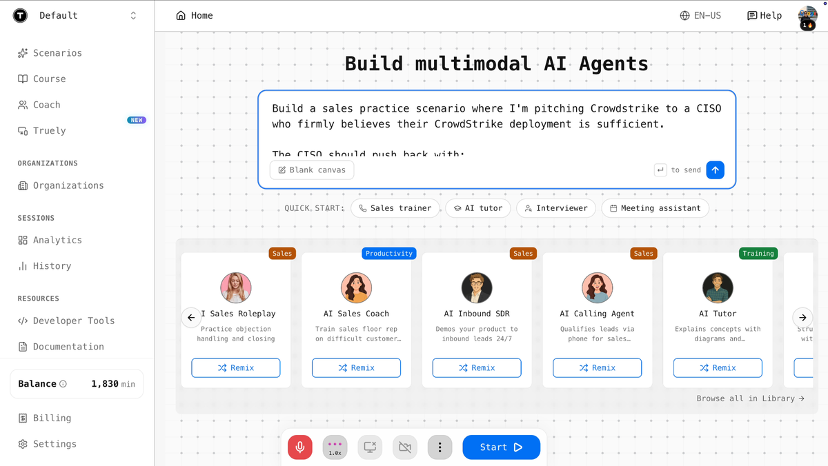 Multimodal AI agent building