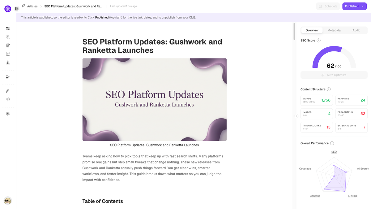 Generate content that ranks