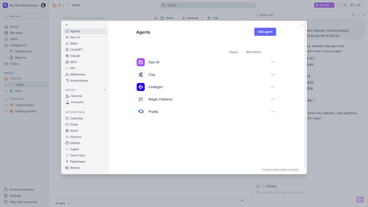 Get help from AI agents