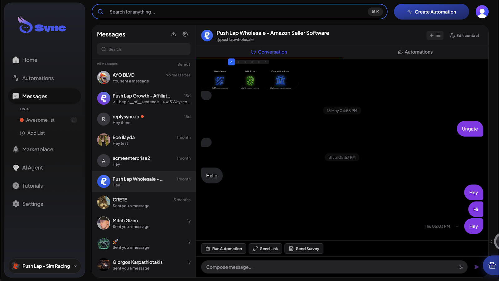 CRM features
